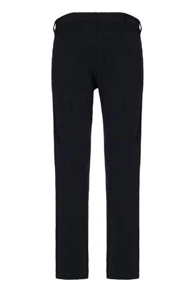 Hugo Boss Cotton Trousers With Front And Back Pockets In Black