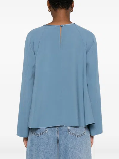 Forte Forte Women Satin Blouse In Blue