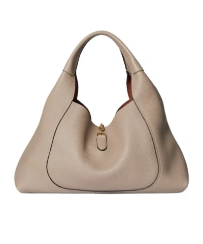 Gucci Softbit Maxi Shoulder Bag In Brown