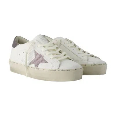 Golden Goose Deluxe Brand Hi Star Lace-up Sneakers In White
