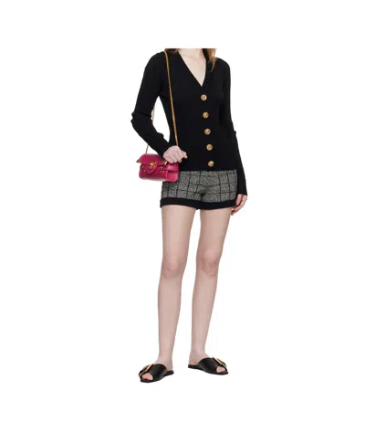 Balmain B Buzz 23 Chain Strap Clutch Bag In Burgundy