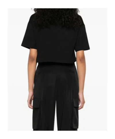 Balmain Women Brush Print Boxy Cropped T-shirt In Multi