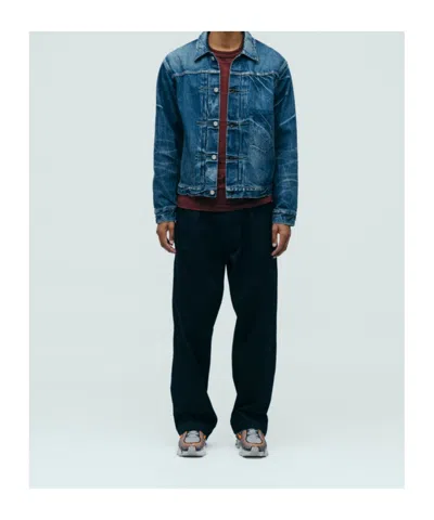 Human Made Denim Work Jacket Future In Blue