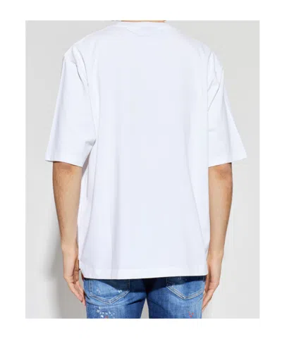 Dsquared2 White T-shirt With Print In White