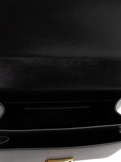 Golden Goose Venezia Bag Palmellato Leather Body Gold Metal Details In Black