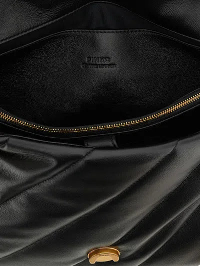 Pinko Love Big Puff Crossbody Bags Black In Black