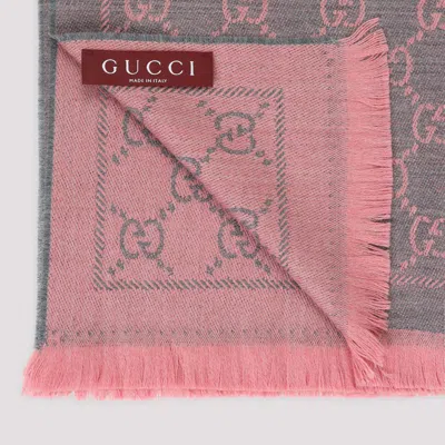 Gucci Women Gg Wool Scarf In Multi