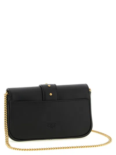 Pinko Pocket Love One Crossbody Bag In Black