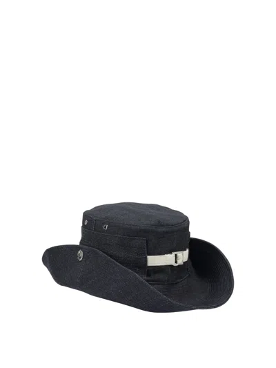 Jacquemus Logo Hat In Blue
