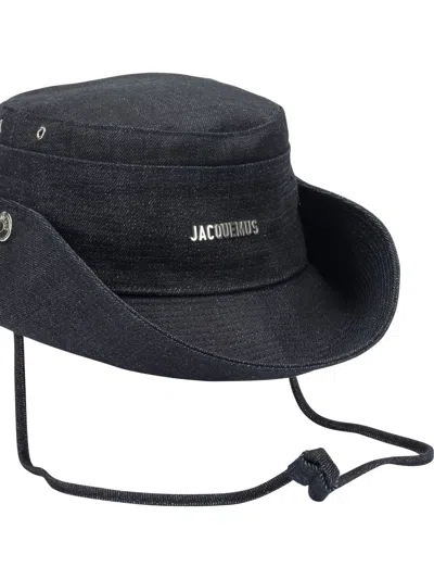 Jacquemus Logo Hat In Blue