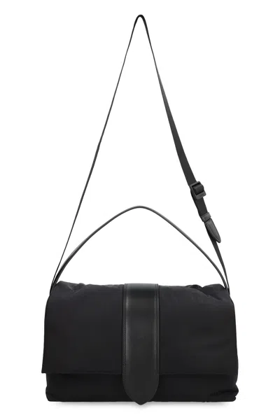 Jacquemus Le Bambino Nylon Messenger Bag In Black