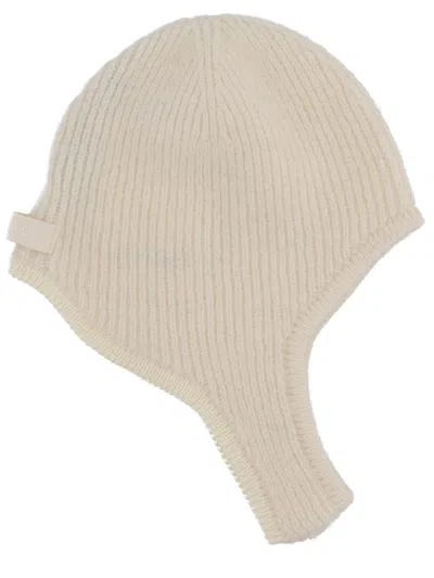 Jacquemus Ribbed Knit Cap With Extended Ear Flaps In Multi