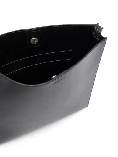 Jil Sander Shoulder Bag With Logo In Black