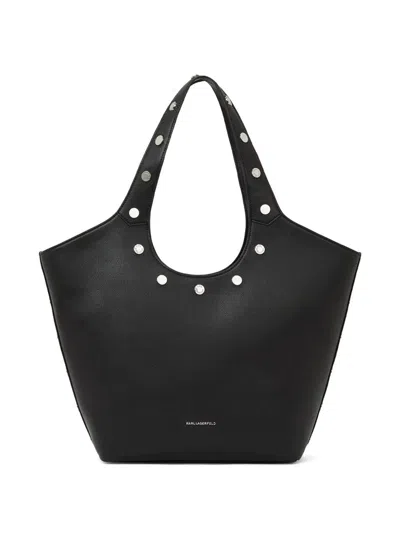 Karl Lagerfeld Marais Md Tote In Black