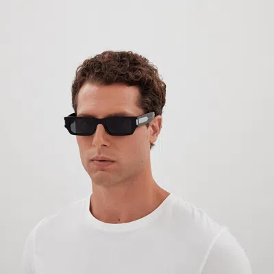 Saint Laurent Eyewear Sl 660 Rectangular Frame Sunglasses In Black
