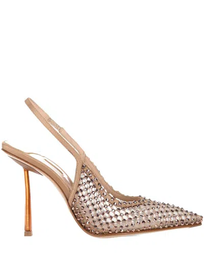 Le Silla 100mm Embellished Slingback Sandals In Multi