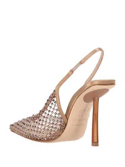 Le Silla 100mm Embellished Slingback Sandals In Multi