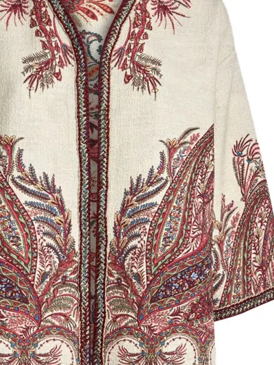 Etro Embroidered Paisley Trim Jacket In Multi