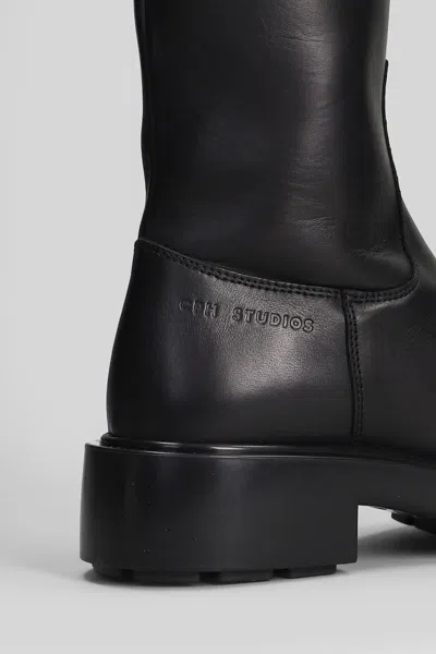 Copenhagen Cph 443 Low Heels Ankle Boots In Black