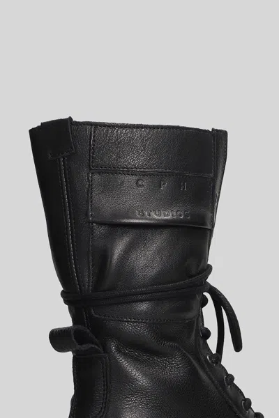 Copenhagen Cph 691 Combat Boots In Black