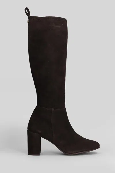 Pedro Miralles Suede Knee-high Boots In Multi