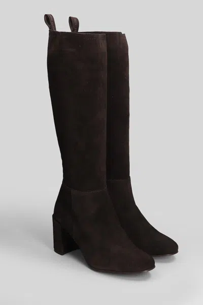 Pedro Miralles Suede Knee-high Boots In Multi
