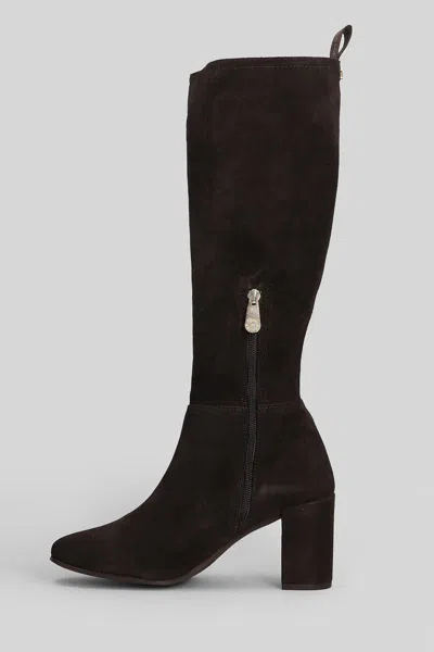 Pedro Miralles Suede Knee-high Boots In Multi