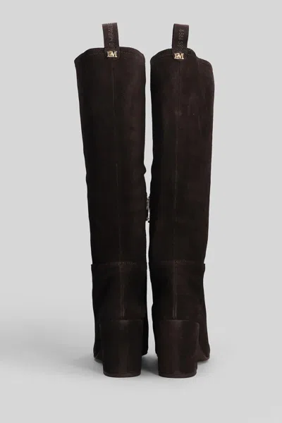 Pedro Miralles Suede Knee-high Boots In Multi