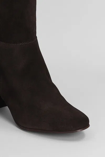 Pedro Miralles Suede Knee-high Boots In Multi