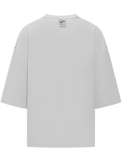 Willy Chavarria White T-shirt With Willy Logo In Gray