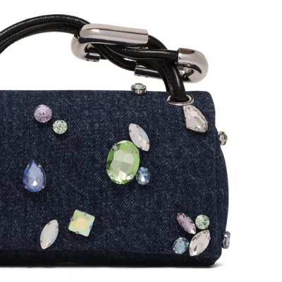 Marc Jacobs Blue Cotton Blend Bag In Blue