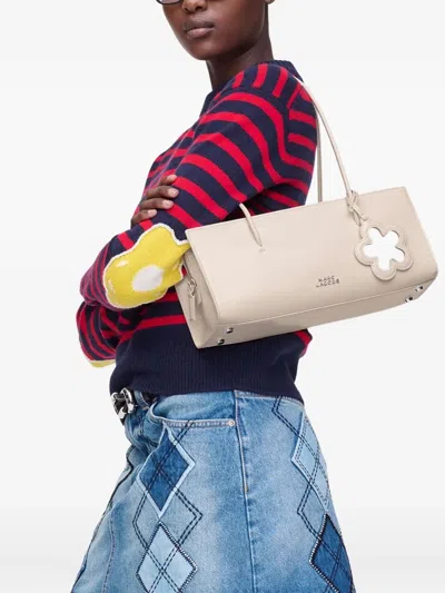 Marc Jacobs The Mirror Satchel Shoulder Bag In Neutral