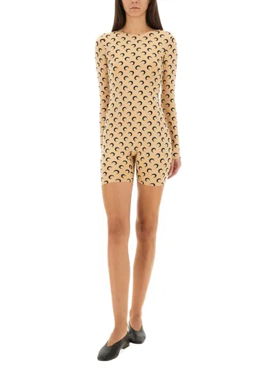 Marine Serre Moon Suit In Yellow