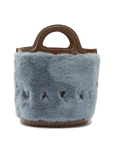 Marni Tropicalia Shearling Top Handle Bag