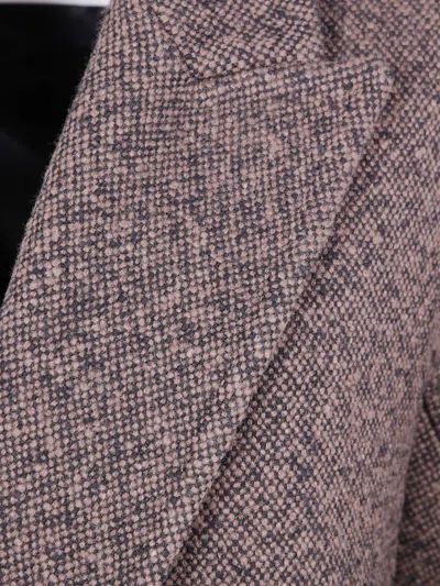 Max Mara Maxmara Arco1234 Coat In Virgin Wool And Cashmere In Brown