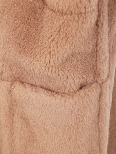 Max Mara Breda1234 Teddy Gilet In Brown