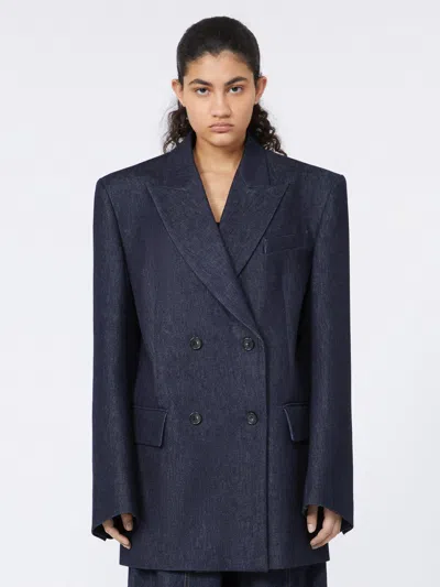 Sportmax Max Mara  Ancella1234 Blazer In Blue