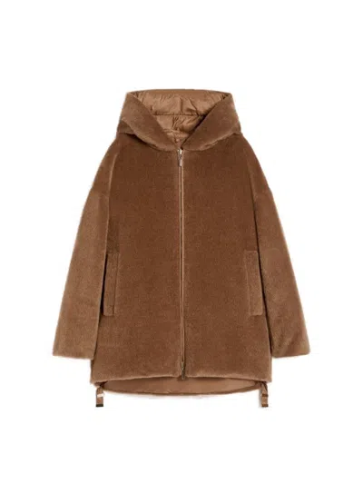 Max Mara The Cube Olivia Quilted Jacket Camel In Brown