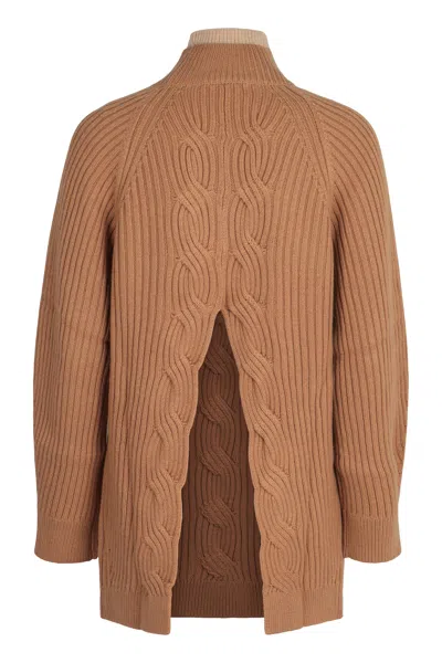 Max Mara Wool And Cashmere Sweater In Brown