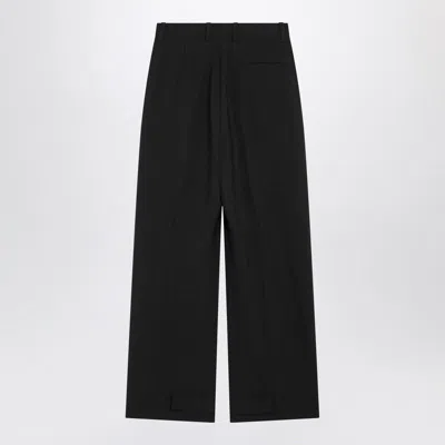 Moncler Genius Wool Blend Trousers In Black