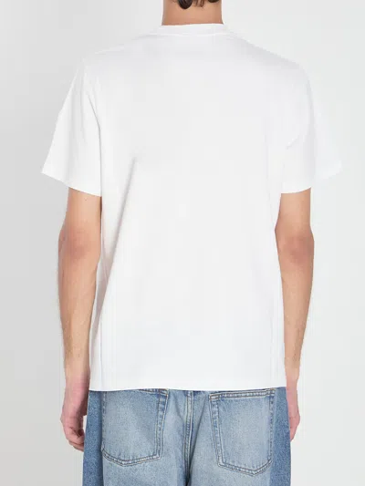 Moncler Printed T-shirt In Cotton In White