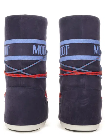 Moon Boot Mb Icon Suede Lac In Blue