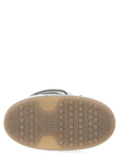 Moon Boot Icon High Glitter Boots In Metallic