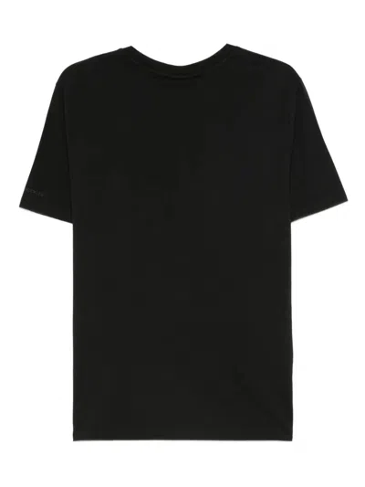 Moose Knuckles Leaf-print T-shirt In Blue