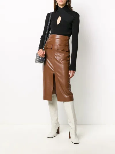 Msgm Ribbed Sweater In Black