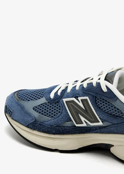 New Balance Layered Blue And Grey Sneakers With Sole