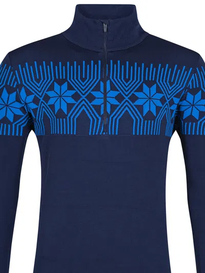 Newland Men Blue Polypropylene Blend Sweater In Blue