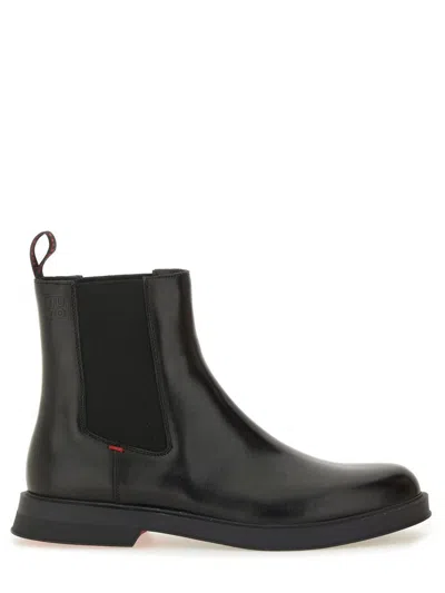 Hugo Boss Hugo Leather Chelsea Boot In Black