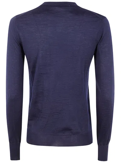Nuur Round Neck ml Sweater In Blue