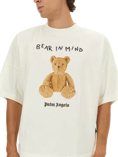 Palm Angels Bear In Mind Over T-shirt In White